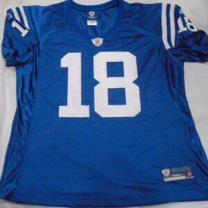 Peyton Manning NFL ON FIELD Womens Indianapolis Colts Jersey Size Large